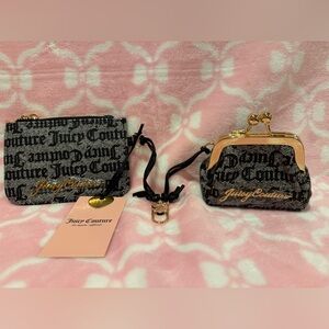Juicy Couture Black and Gold Wallet Duo
